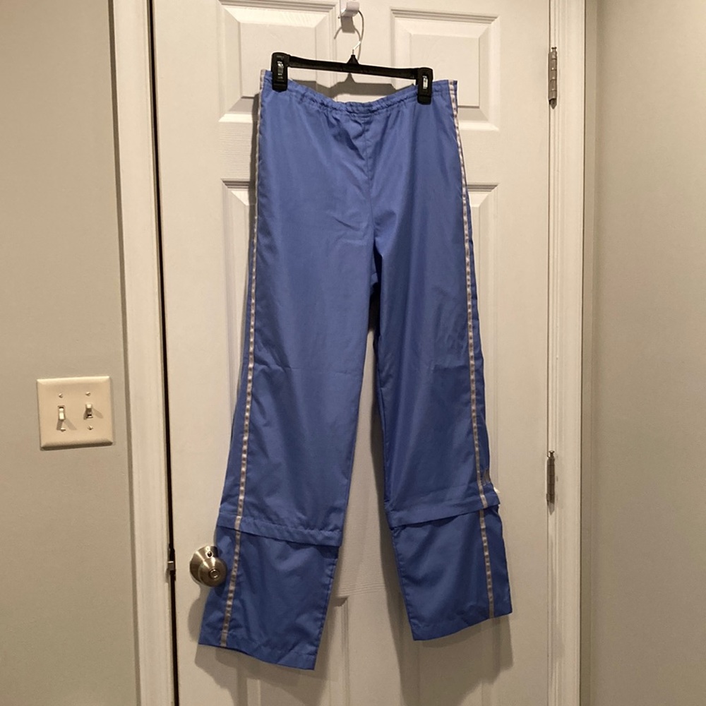 Vtg 90s? New Balance light blue convertible track pants, Sz L
